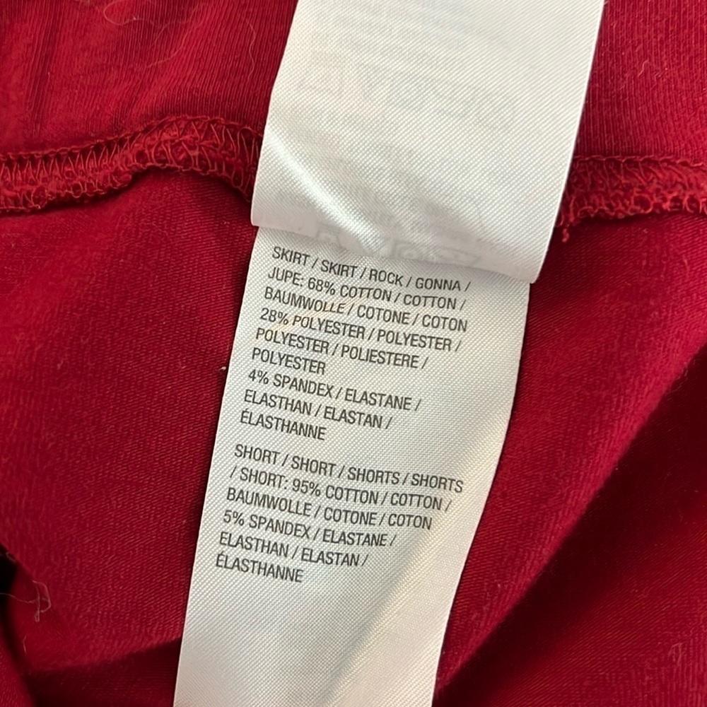 d & co Wide Elastic Waist Sweatshirt Material Skort size L NWOT - Picture 6 of 7